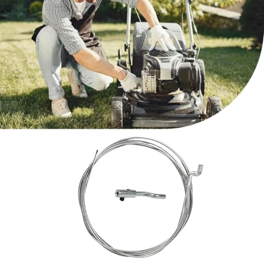 2.5m Gas Cable Kit 1.5mm Dia with End Cap and Z Clamp for Garden Tools