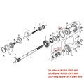 Lower Unit Oil Seal Kit 2X 91255-ZW1-003 91351-ZW1-003 for Honda 75/90HP (BF75A/90A)