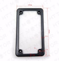 Carbon Motorcycle License Plate Frame for 7" x 4" Plates (Chrome)