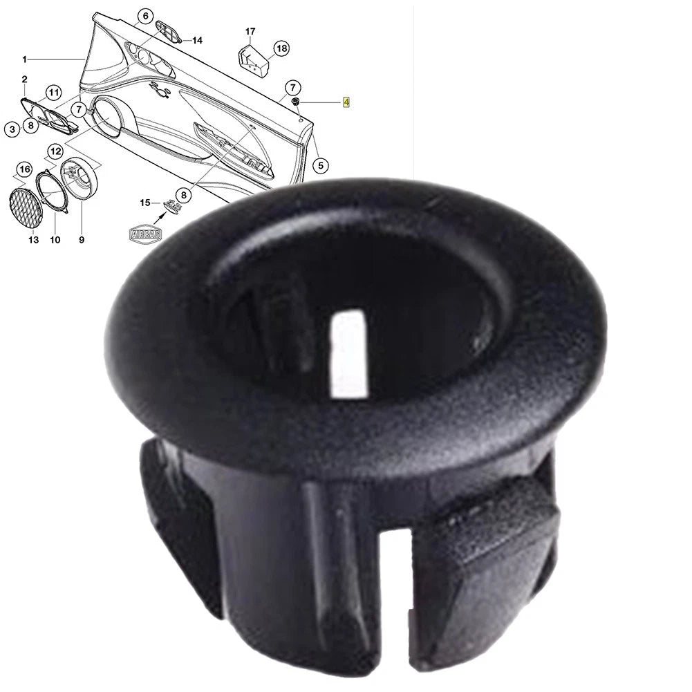 Door Lock Pin Trim for Car Interior Upgrade (ABS)