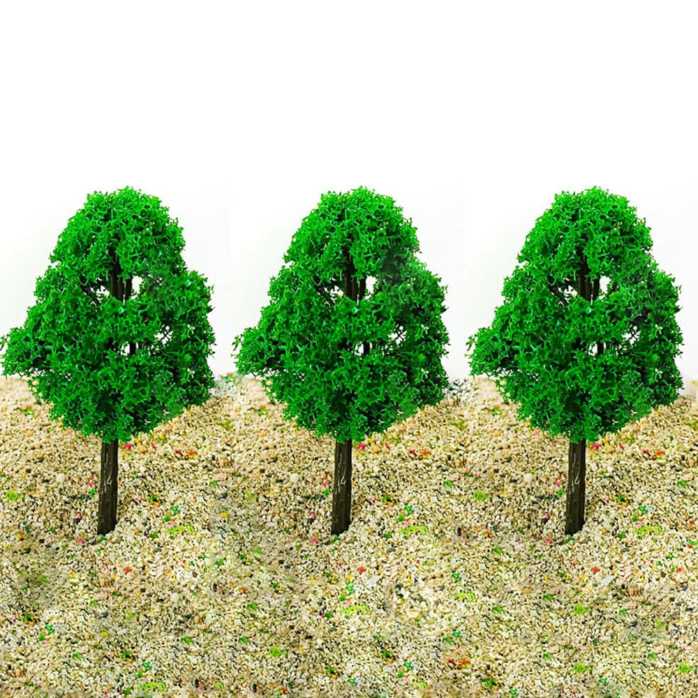 10Pcs Miniature Trees for Garden Architecture Train Scenery Decor