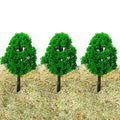10Pcs Miniature Trees for Garden Architecture Train Scenery Decor