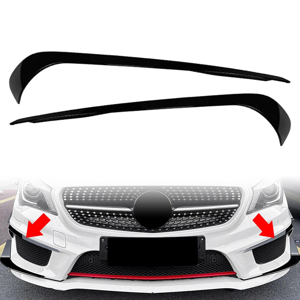 Front Air Vent Spoiler for Benz CLA Class C117 (2013–2016) - Glossy Black