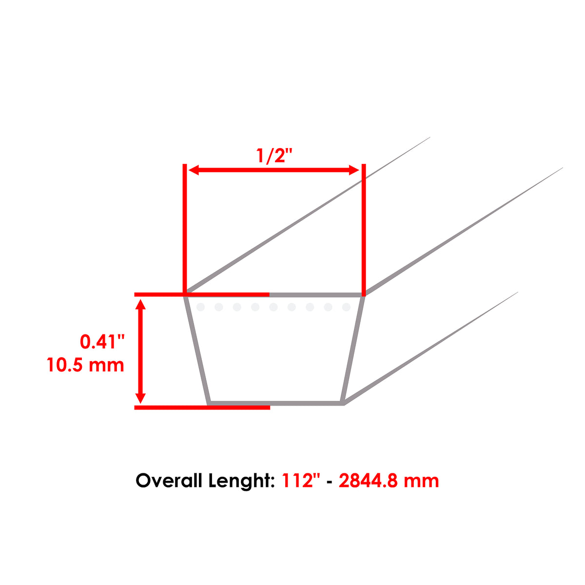 Deck Belt 42 Inch Replacement for Lawn Boy Z 3400 HLX (2008–2012)