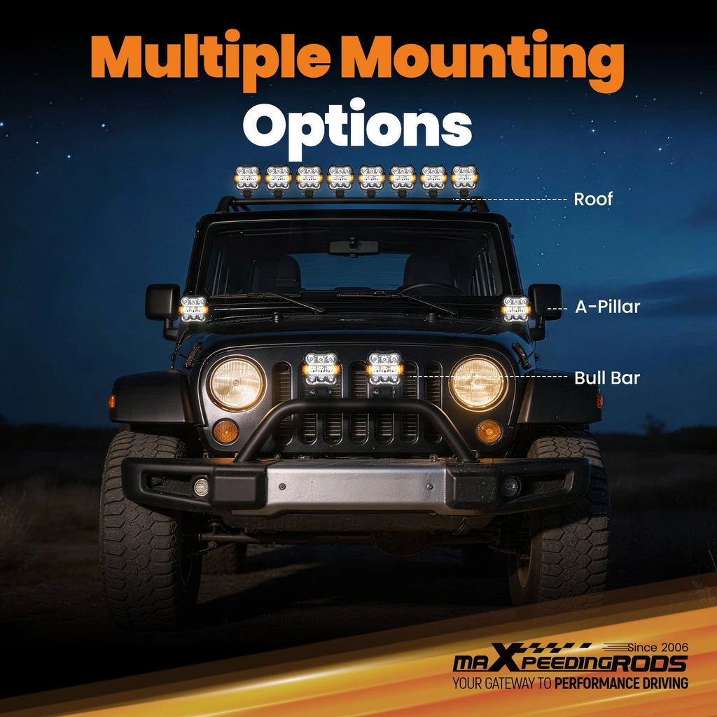 4.5" LED Work Light Bar for Offroad Vehicles (Universal)