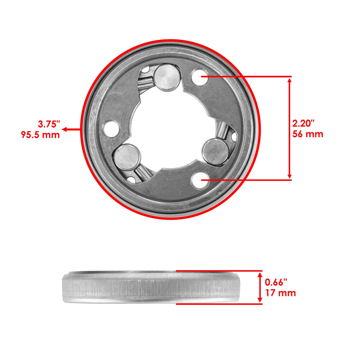 Starter Clutch One Way Bearing Sprag for Kawasaki (2011–2018)