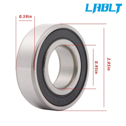 20Pcs Deep Groove Ball Bearing 6205-2RS for (25x52x15mm)