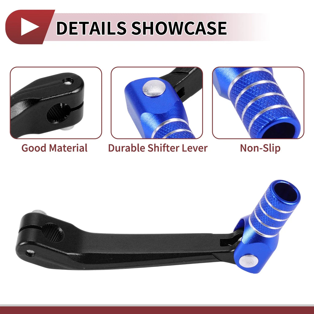 Folding Gear Shifter Lever for Honda CRF150F 2003–2017 Black Blue