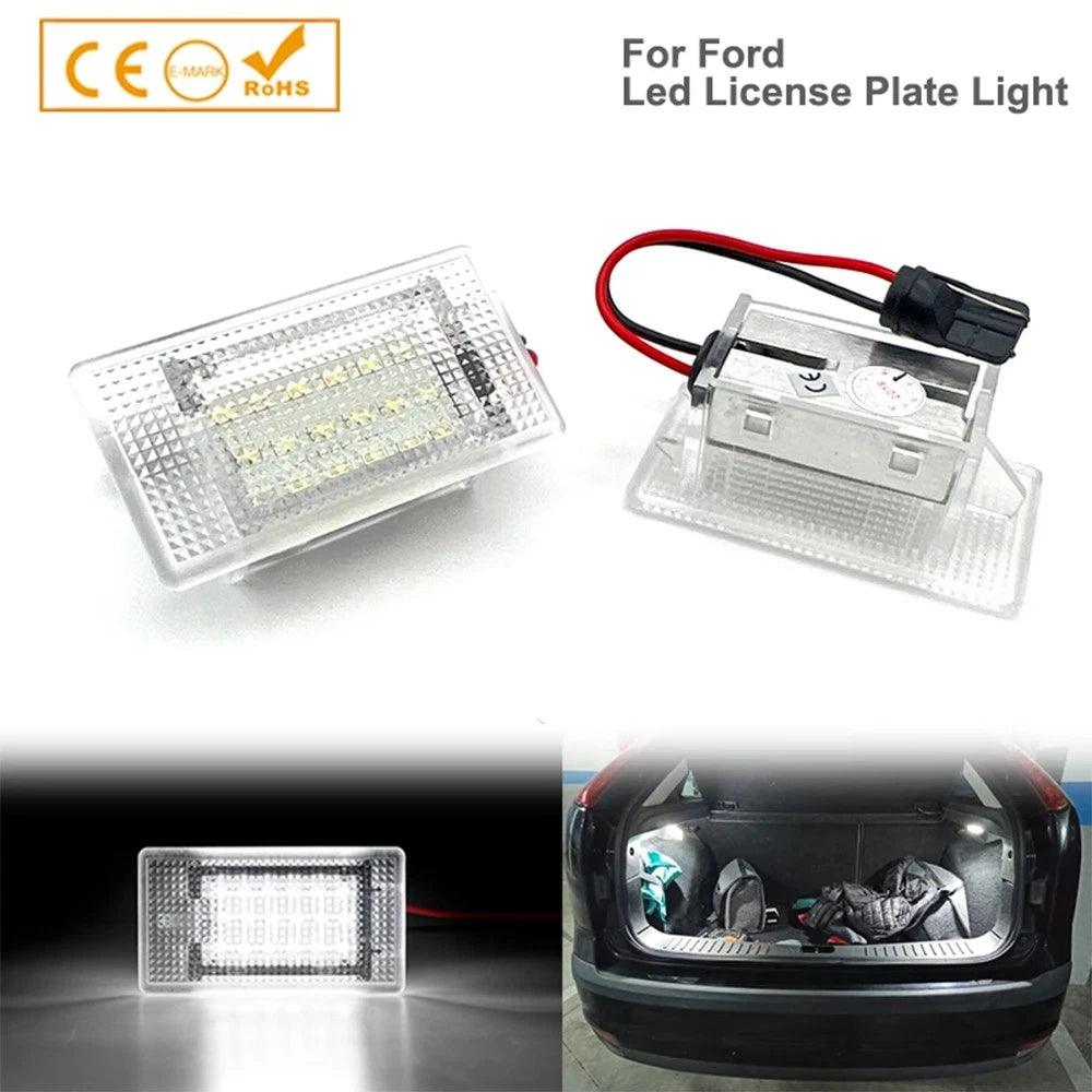 Pair LED Interior Trunk Cargo Bed Light for Ford Focus Galaxy EcoSport (2014–2023)