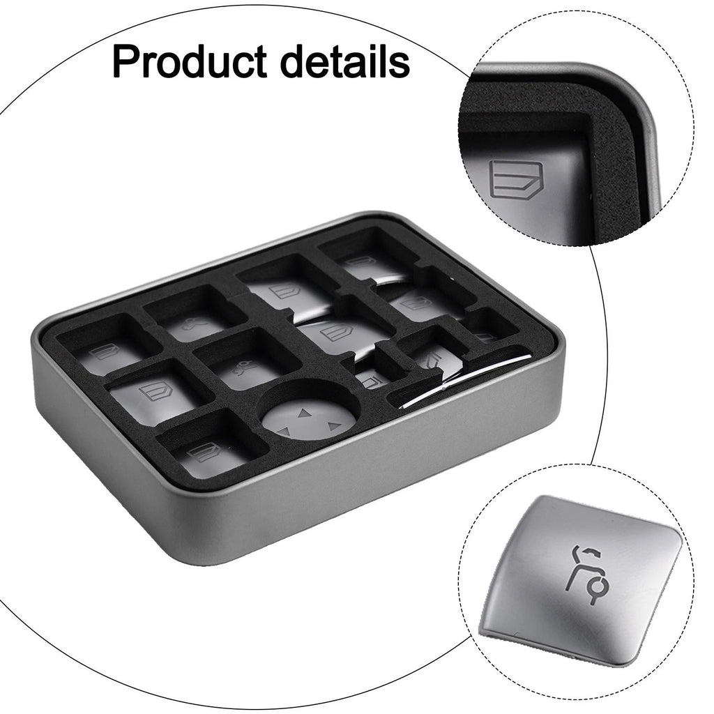 Window Switch Buttons Cover for Mercedes (Perfect Fit, Scratch Resistant)