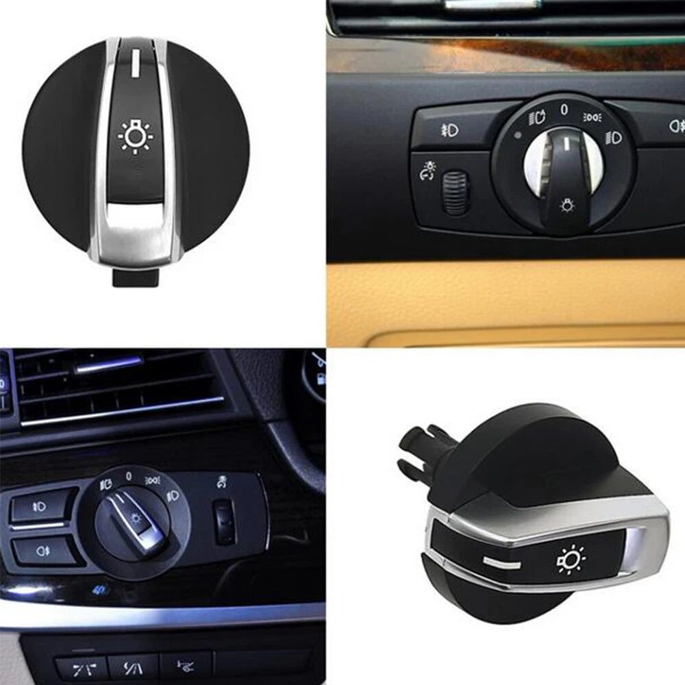 Front Headlight Control Switch Knob for BMW 5 6 7 Series X3 X4 M5 M6 (2000–2023)