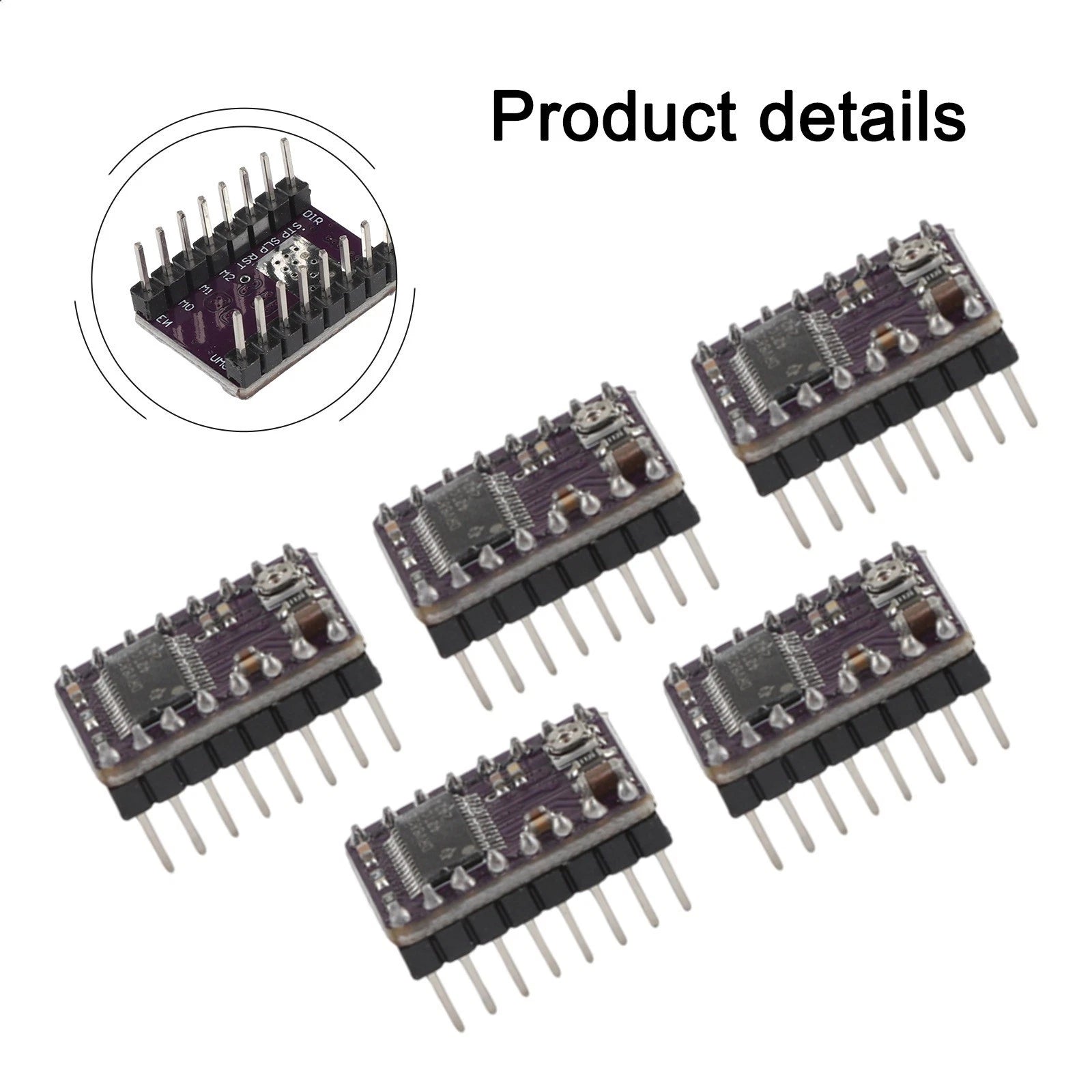 5 Pcs DRV8825 Stepper Motor Driver Control Extension Shield for 3D Printer