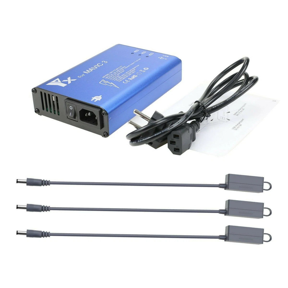 Drone Charger Cradle for DJI Mavic 3 (50/60Hz, 3 Batteries)