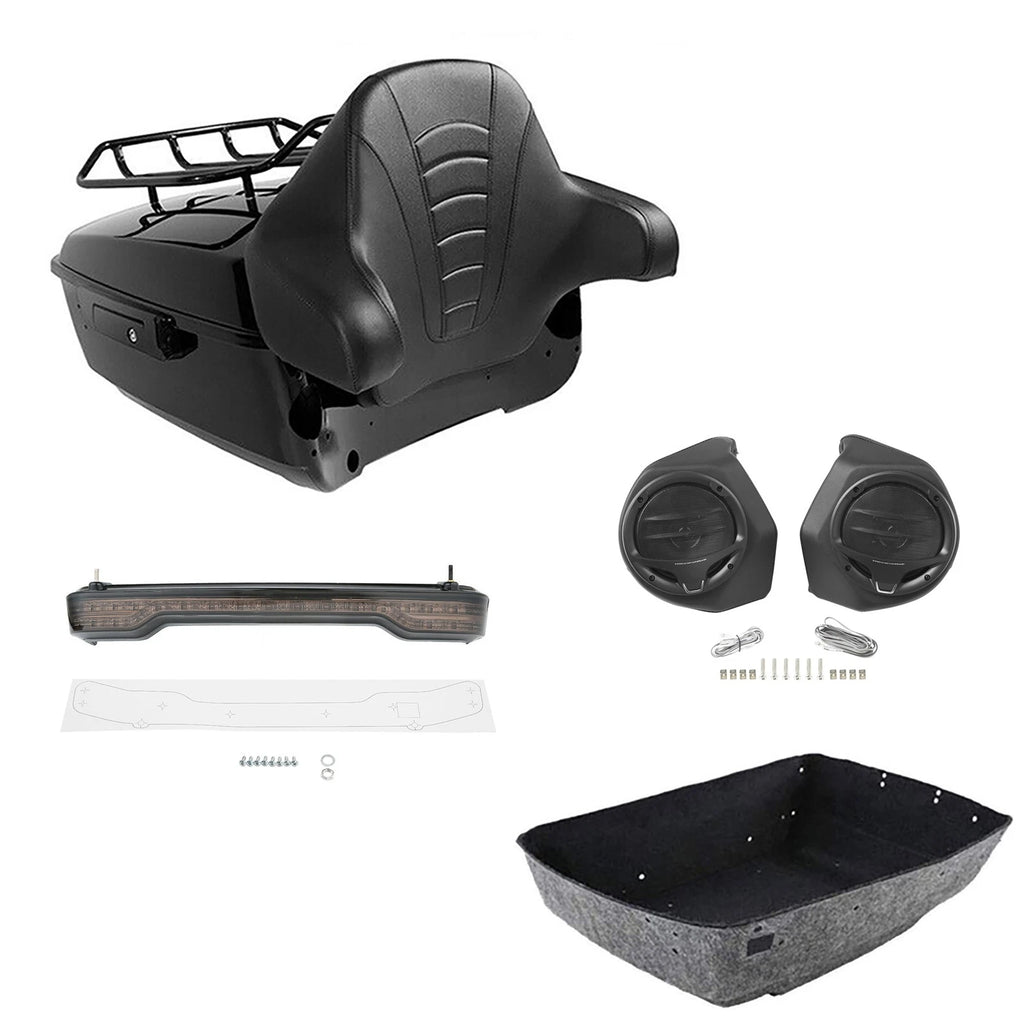 Trunk Backrest Rack Light Speakers for Harley Electra Road Glide (2014–2026)
