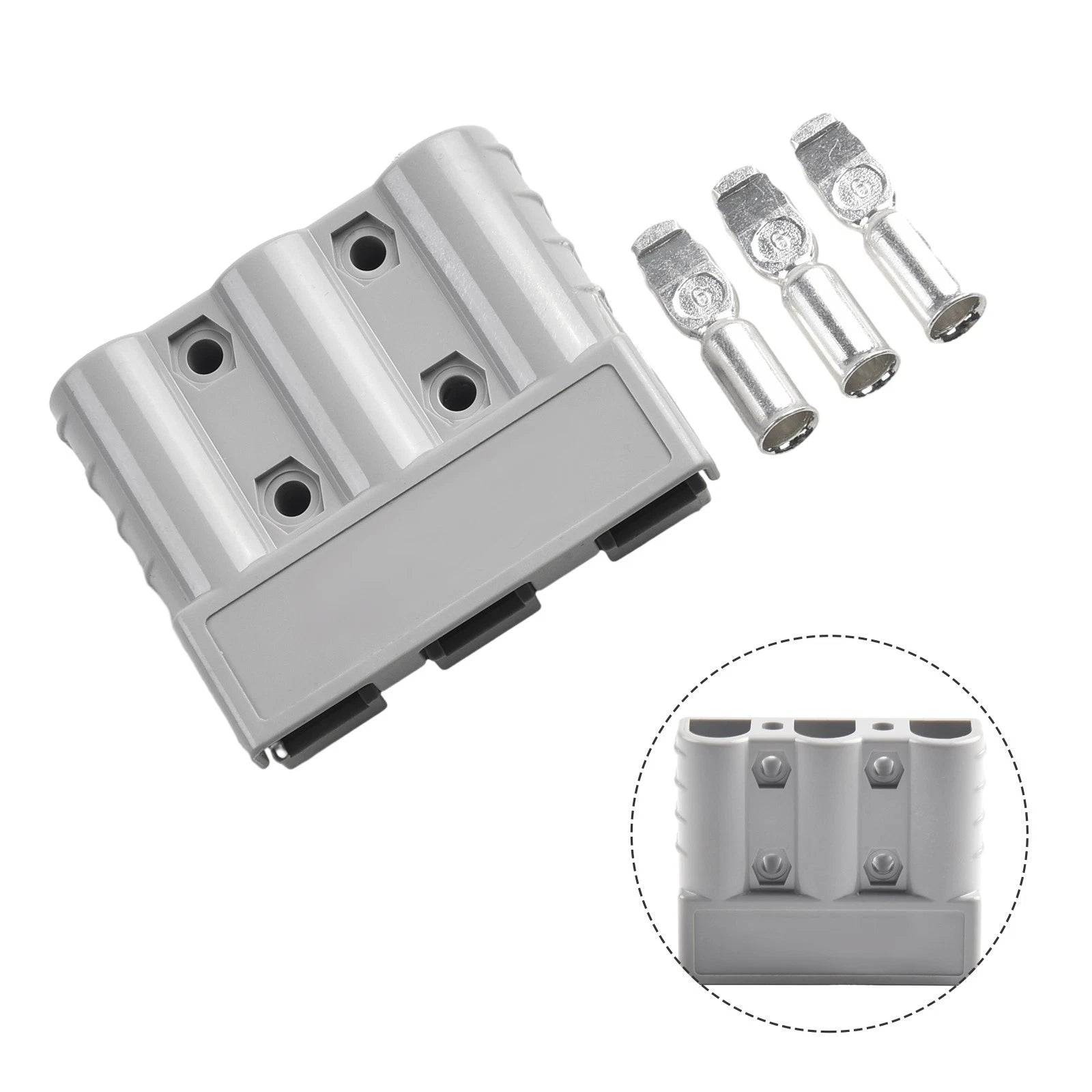 2X Anderson Plug Cable Terminal Battery Power Connector 50A/600V for
