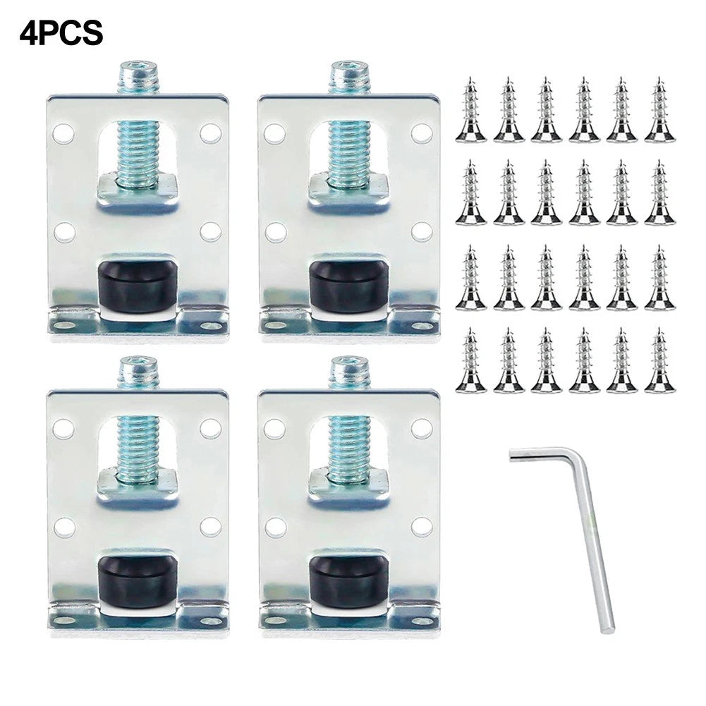 Set of 4 Adjustable Leveling Feet for Heavy Furniture