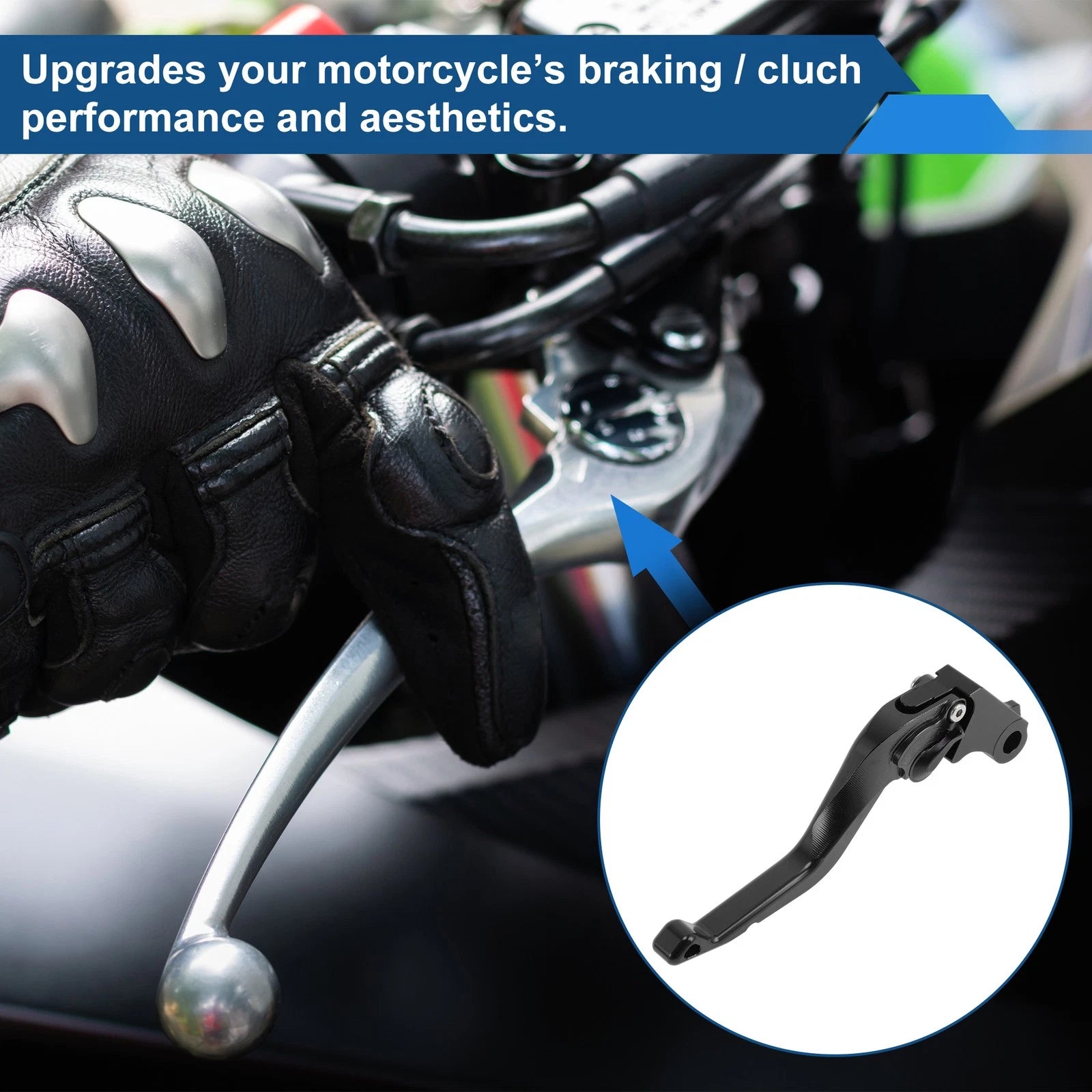 Adjustable Brake Clutch Levers Pair for Honda CB750 (2023–2025) Black