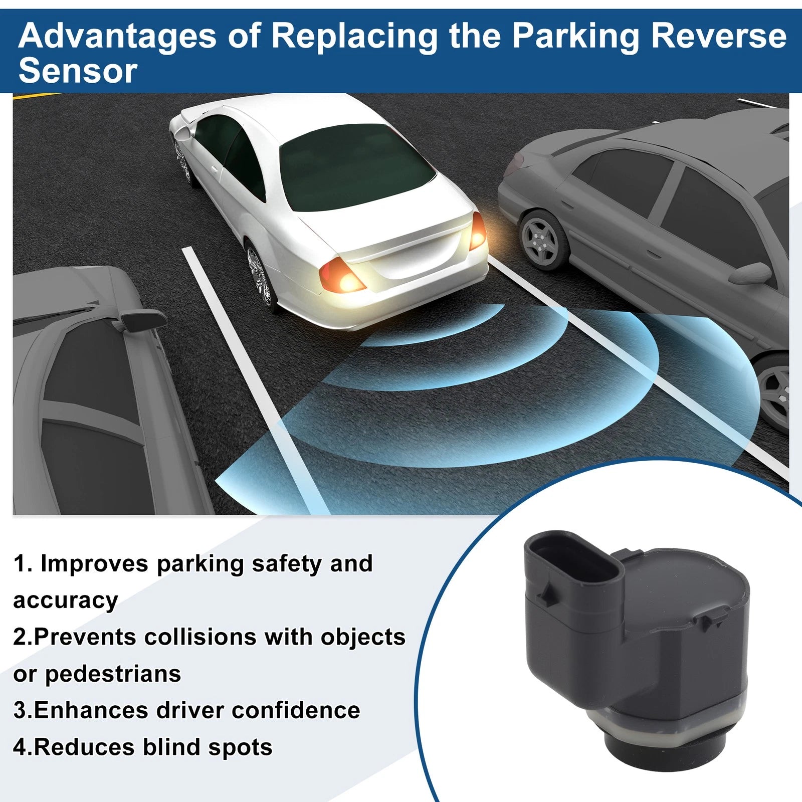 Reverse Backup Parking Sensor for BMW X3 (2007–2008) No.66209139866