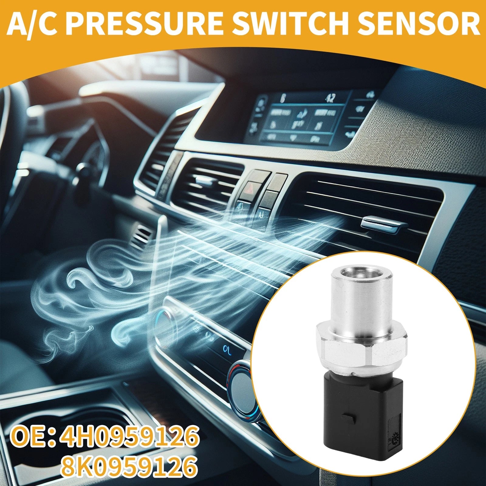 A/C Pressure Switch Sensor for Audi A3 (2016–2020)