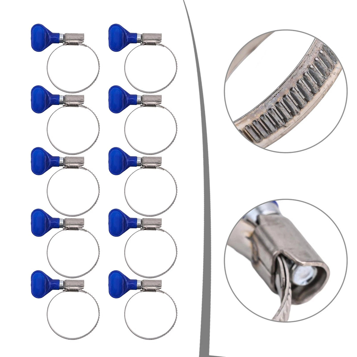 Stainless Steel Hose Clamps for Automotive (Effortless Installation)