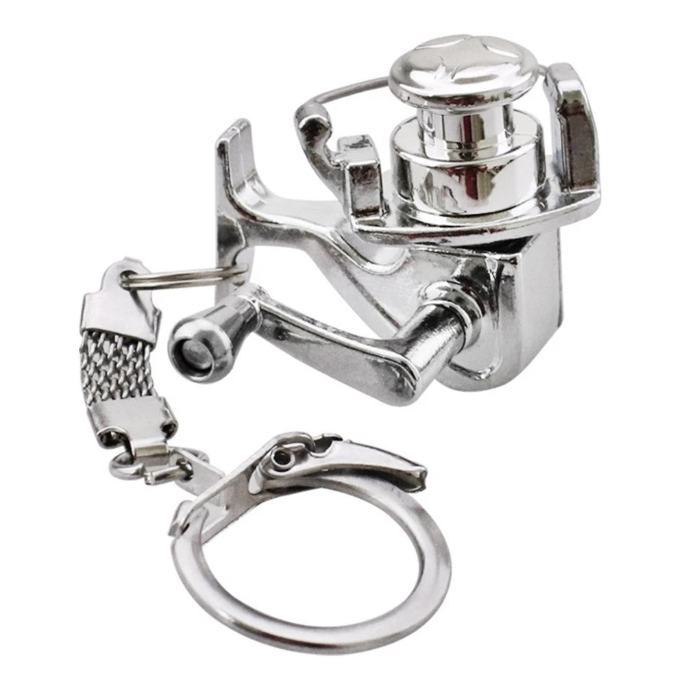 Fishing Reel Drum Keychain for Anglers