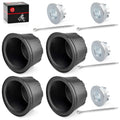 Set of 4 Wheel Center Caps w/ Nut Pin Kit for Honda Fourtrax TRX200 TRX300 (1990–2000)