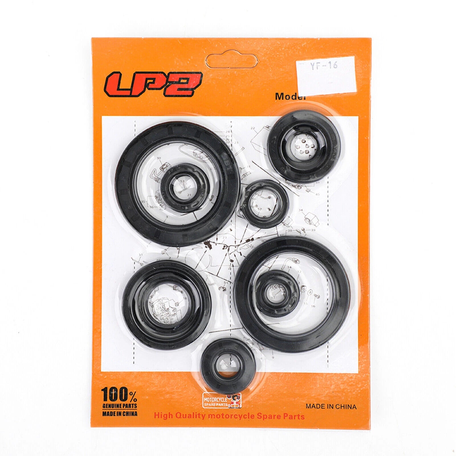 10-Piece Engine Oil Seal Crankcase Kit for Honda CRF450R (2007–2008)