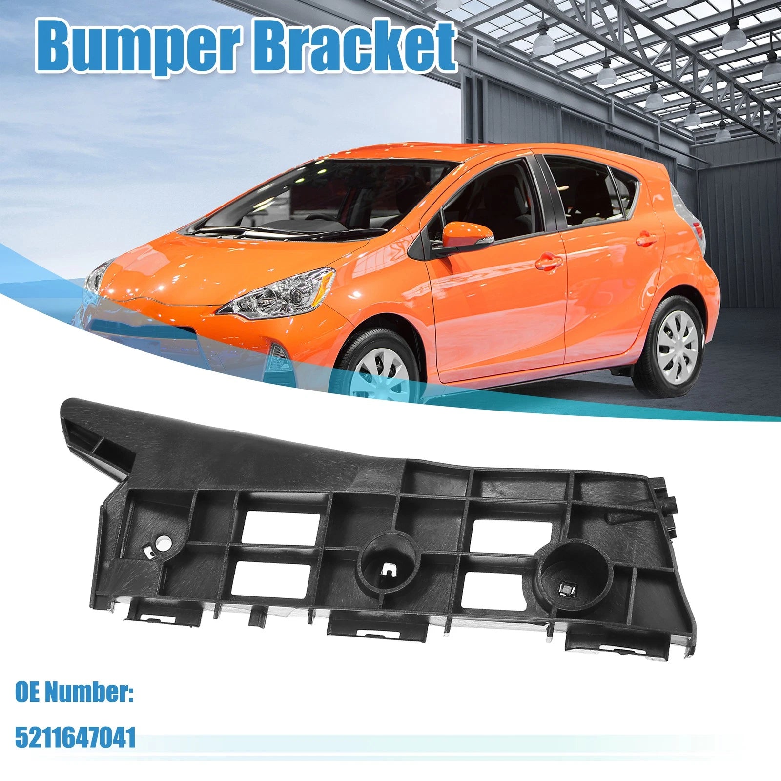 Right Side Front Bumper Bracket Replacement for Toyota Prius (2010–2015)
