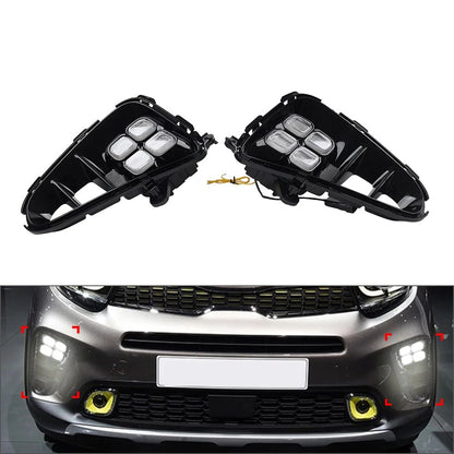 Daytime Running Light Front Fog Lamp for Kia Picanto (2017–2020)