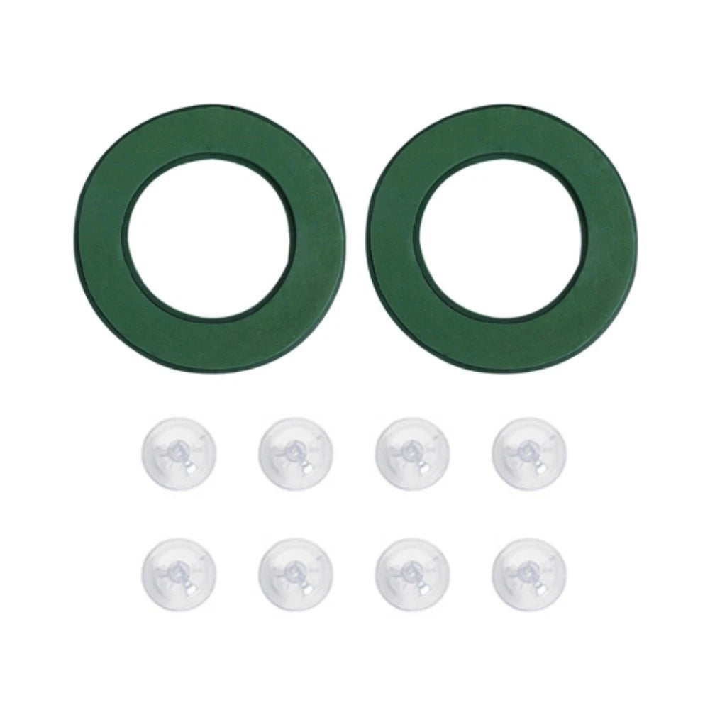 12 Inch Foam Wreath Rings Set of 2 with Plastic Backing