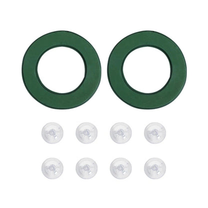 12 Inch Foam Wreath Rings Set of 2 with Plastic Backing