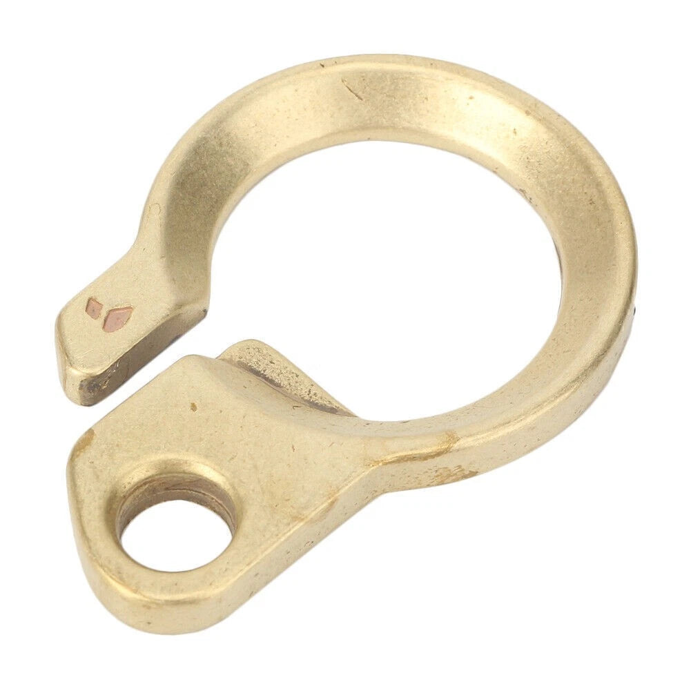 Carabiner Bottle Opener Tool for EDC Outdoor Use - Solid Brass Gold