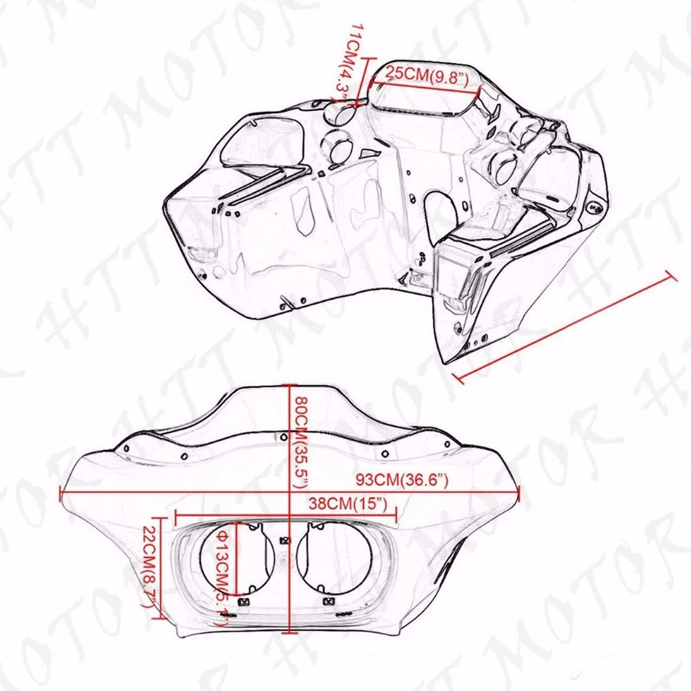 Fairing Inner & Outer for Harley Road Glide FLTR (1998–2013)
