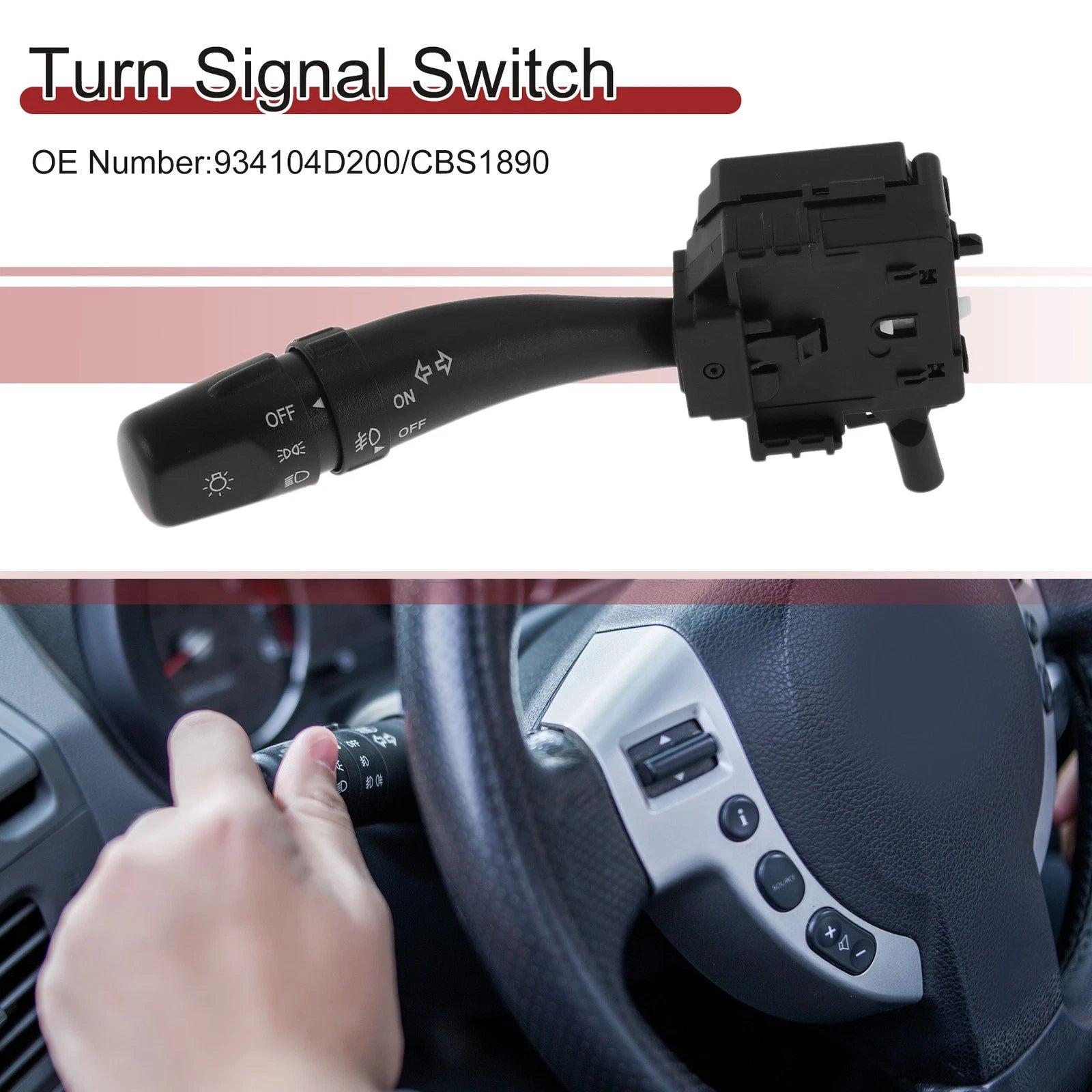 Turn Signal Switch OEM Replacement for Hyundai Entourage (2007–2008)