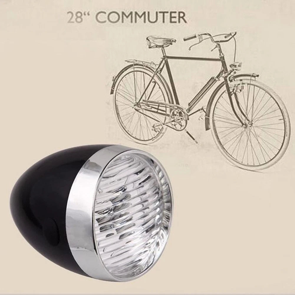 Set of 1 Vintage MTB Bright LED Front Light Headlight Bicycle Lamp