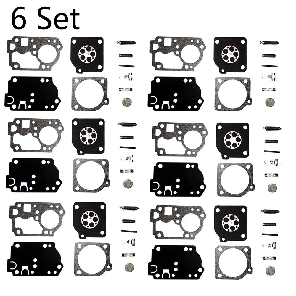 6x Carburetor Overhaul Kit for Zama RB-142, Homelite C1U-W32, C1U-W32A