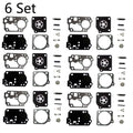 6x Carburetor Overhaul Kit for Zama RB-142, Homelite C1U-W32, C1U-W32A