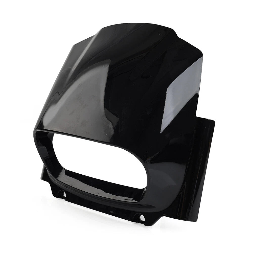 Glossy Black Headlight Front Fairing for Harley M8 Softail Fat Bob (2018–2025)