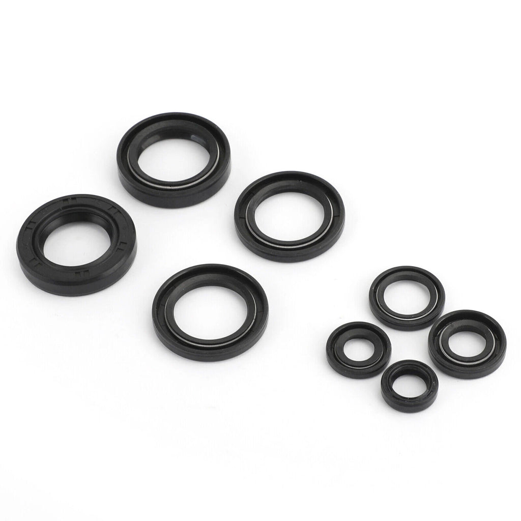 Complete Engine Oil Seal Set Kit x 8 for Yamaha DT 125 DT125 (1976–1981)
