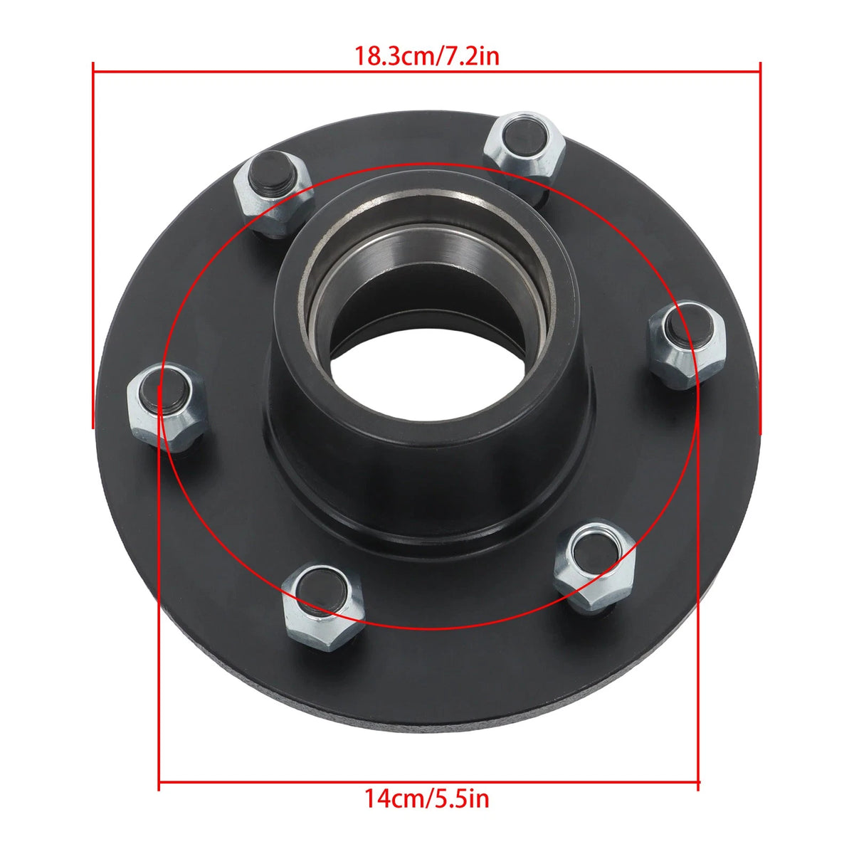 Trailer Axle Kit 6000# with 6 x 5.5 Lug Idler Hubs & #42 Round Spindle
