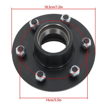 Trailer Axle Kit 6000# with 6 x 5.5 Lug Idler Hubs & #42 Round Spindle