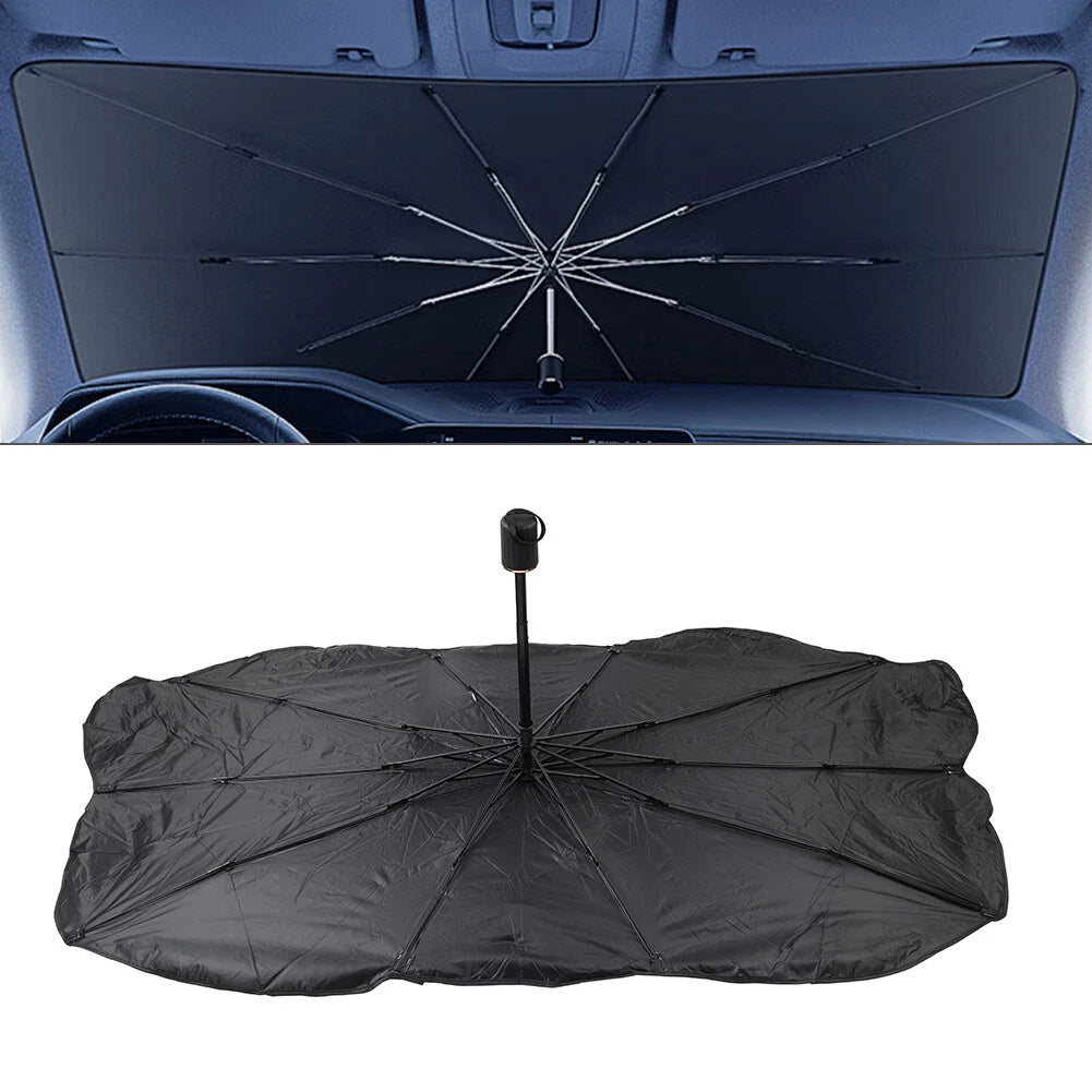 Front Window Sun Shade Visor Cover for Universal Fit (S Size)
