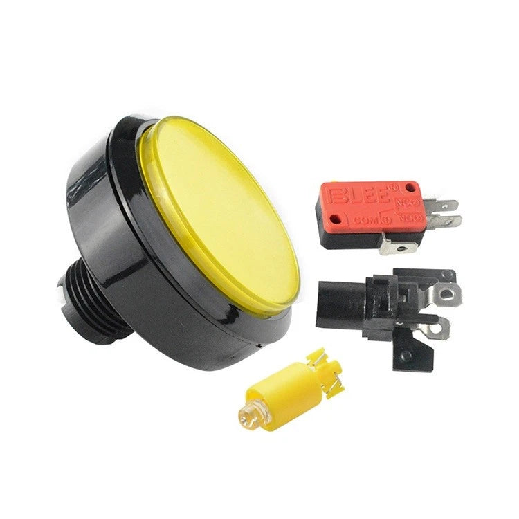 60MM Round Push Button Illuminated LED Light with Microswitch