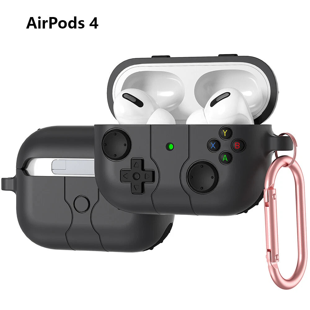 Shock-Proof Silicone Case for AirPods 4 (2023) - Black