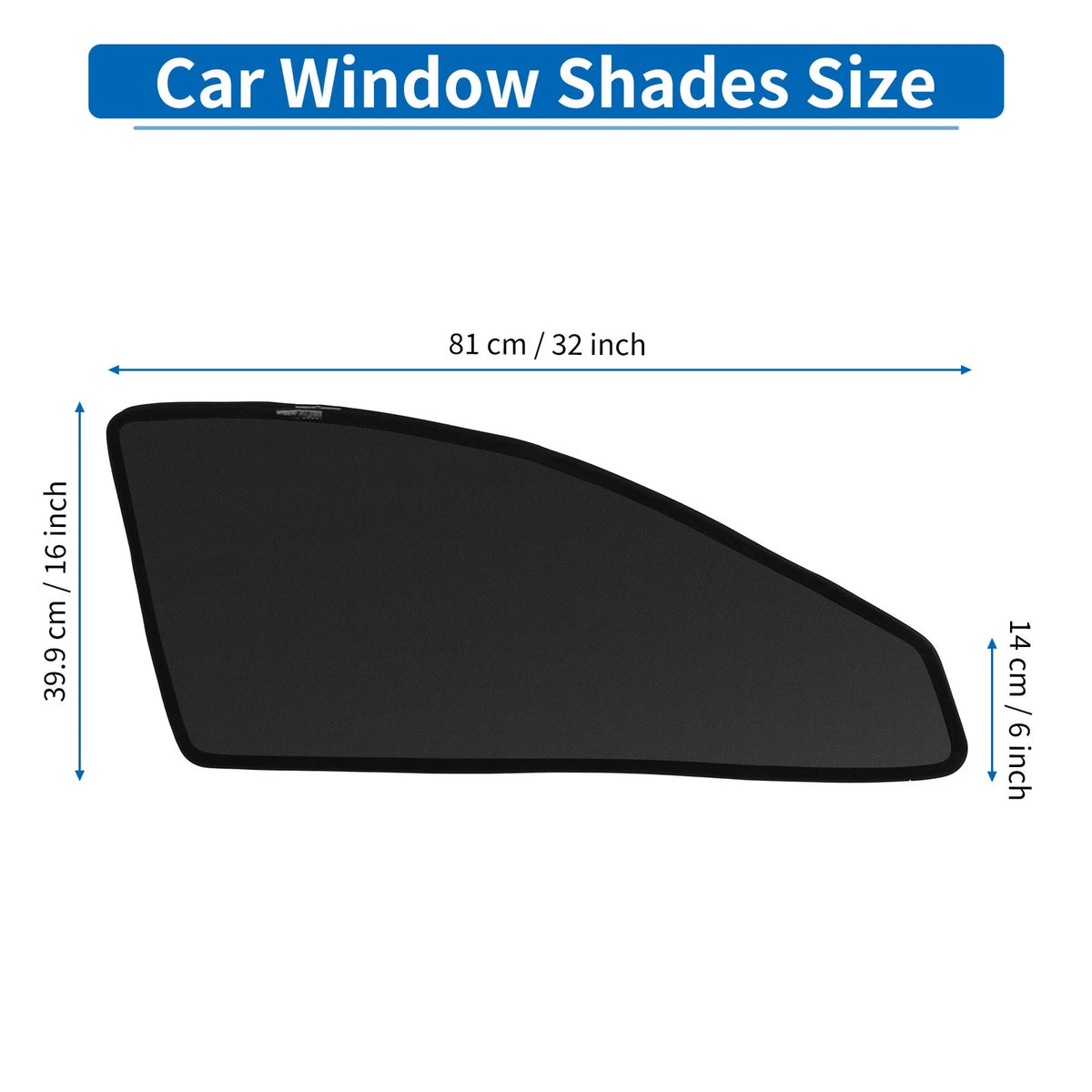 Car Window Cover Replacement for Toyota Harrier 60 Series Net Black (1969–1972)