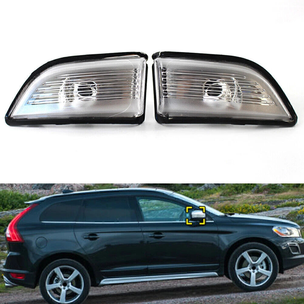 2X Side Wing Mirror Indicator Lamp Light for Volvo XC60 (2009–2013)