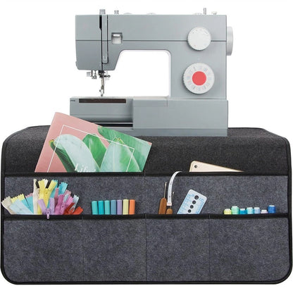 60x60cm Felt Sewing Machine Pad with 6 Compartments for Sewing Tools