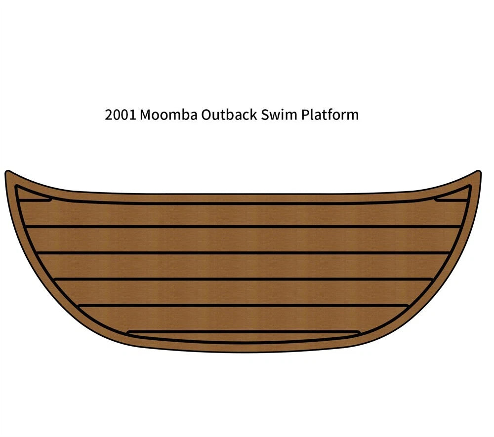 Swim Platform Step Pads for Moomba Outback (2001) - EVA Foam Teak Deck Mat