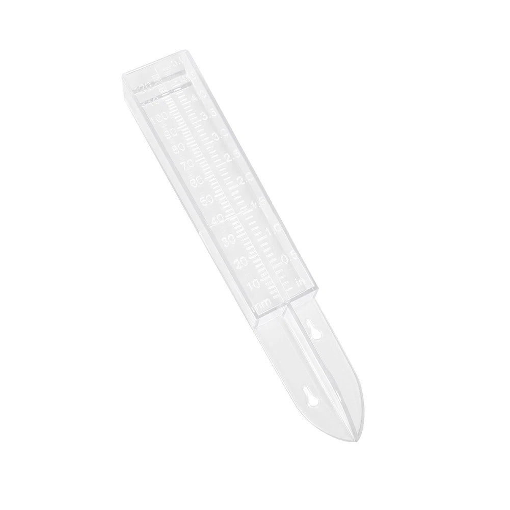 Portable Garden Rain Gauge with Dual Scale (Inch & Millimeter)