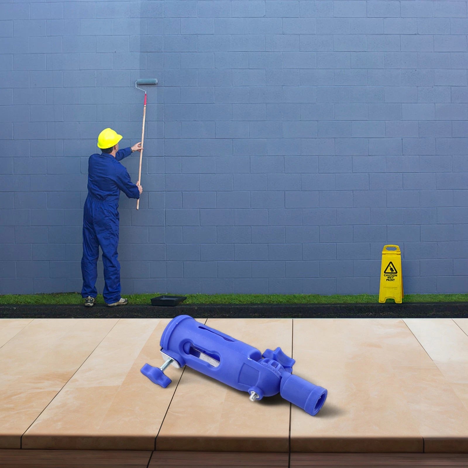 Detachable Extension Pole Tool for Efficient DIY Painting